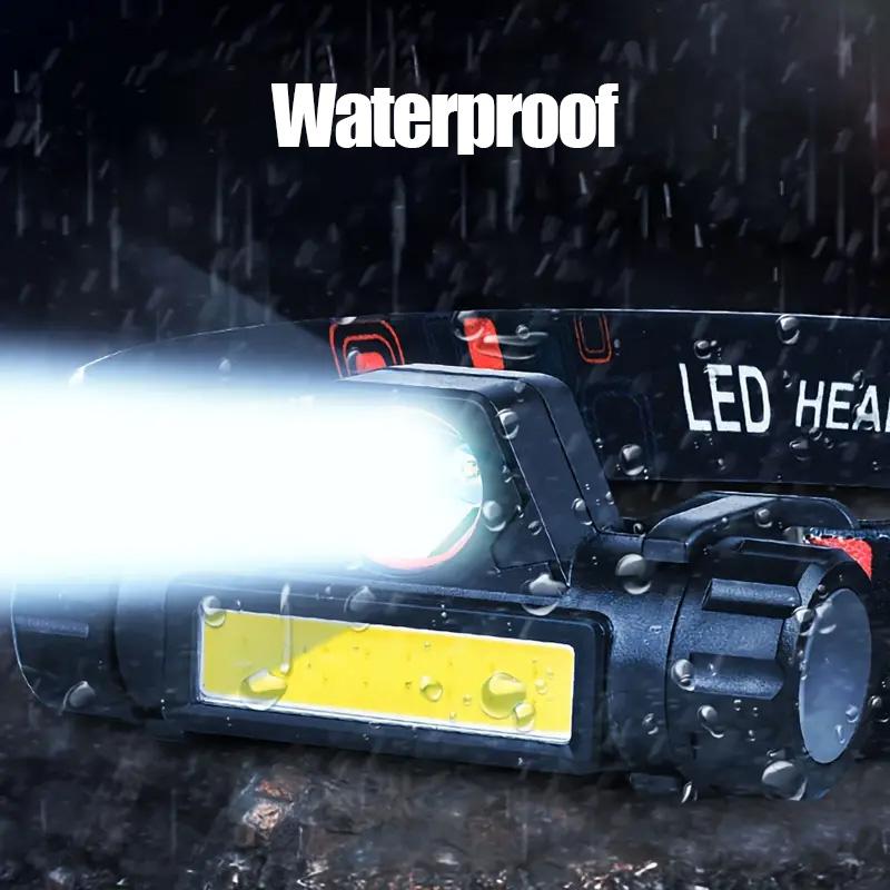 USB Rechargeable LED Headlight XPE+COB Headlamp Night Fishing Head Mounted Magnetic Flashlight For Outdoor Camping Lighting