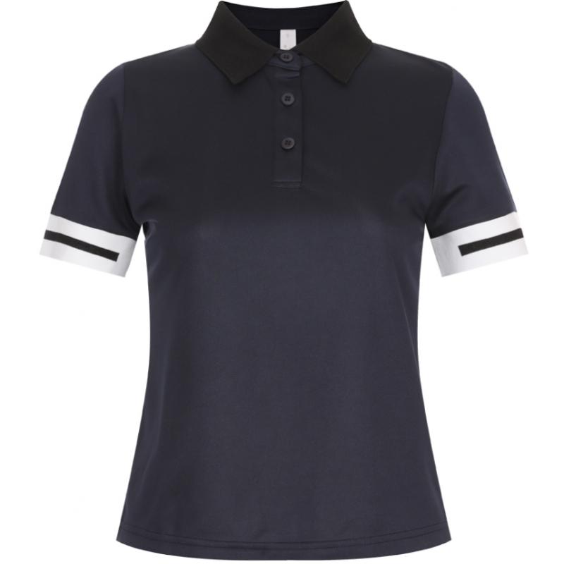 Shop   Women S Collared STreTch ShorT Sleeve Golf T ShirT Blue Lb wSh 20690