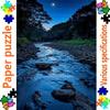 1000pcspcs Large Paper Jigsaw Puzzle Suitable for & Families - Moonlit River Rocky Landscape with Rocky Terrain & River, Challenging Brain, Color-Code