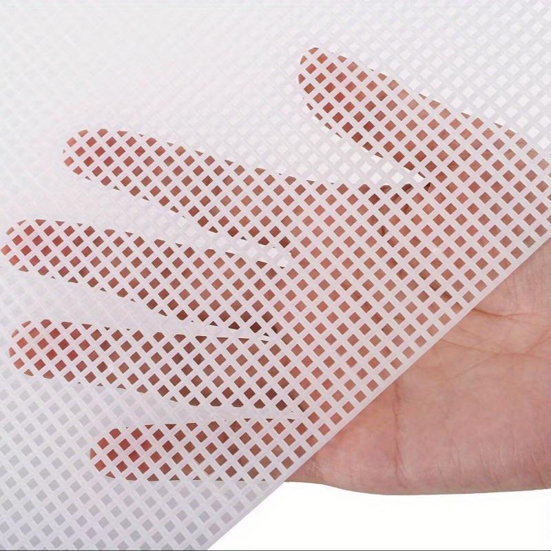 4Pcs Sewing Plastic Canvas Sheets White Mesh Sheets for DIY Embroidered Woven Crafts 30*20cm