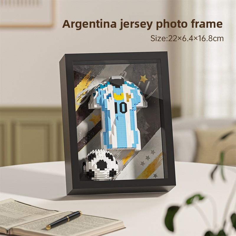 Global Football Cup Building Blocks Sports Action Figures For Kids Playroom Decor