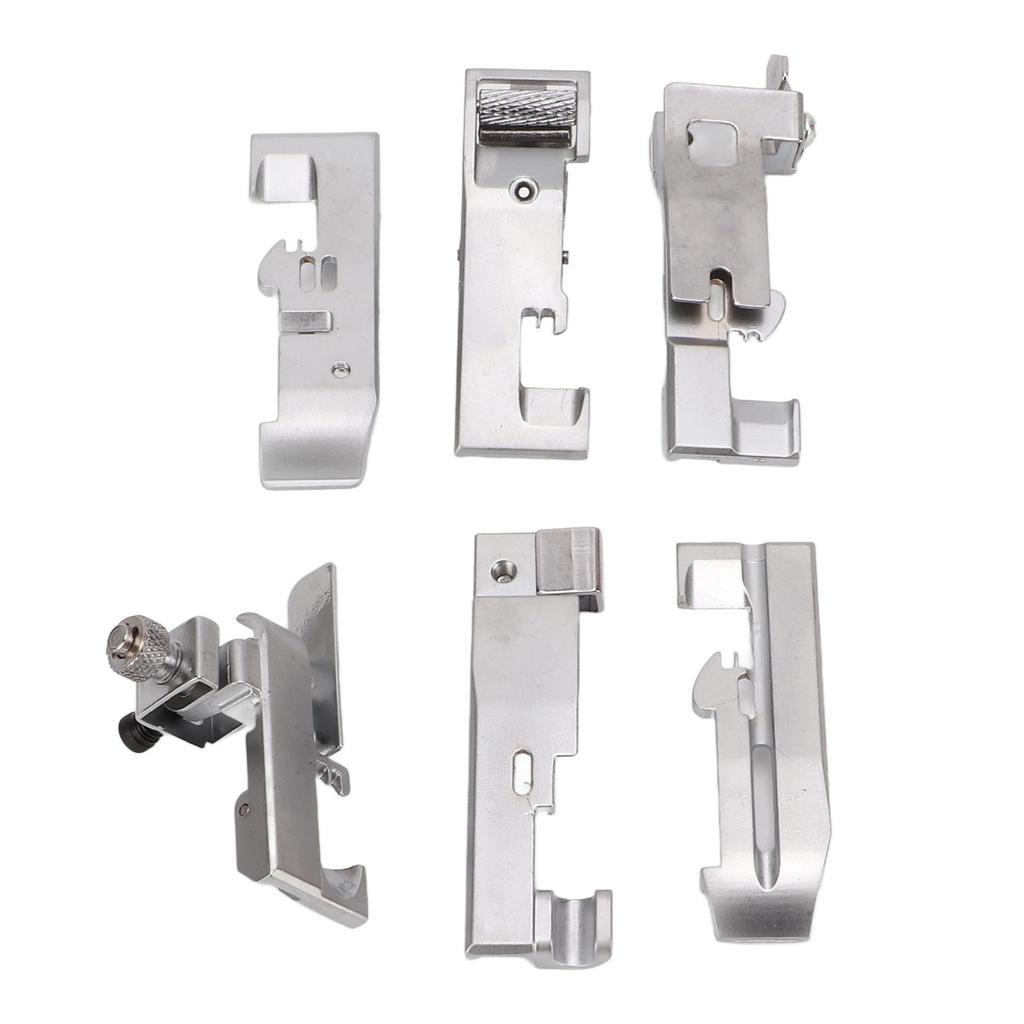 6Pcs Presser Foot Alloy Material Easy Install Wear Resistance Environmentally Friendly Sewing