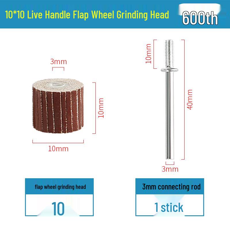 3mm Sandpaper Flap Disc for Metal Grinding, Polishing, and Rust Removal - Electric Grinder Attachment
