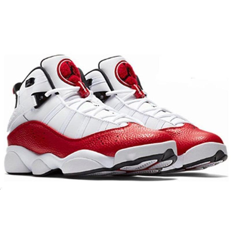 Jordan 6 Anillos Blanco Rojo Universitario Jordan 322992-120