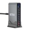 Multiple Port USB C Charger Station 140W PD3.1 Fast Charging Hub With Intelligent Power Allocation For Office Gaming Setup