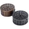 Iron Art Fireproof Mosquito Coil & Incense Holder: Large, Anti-Scald Tray with Lid