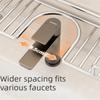 Stainless Steel Faucet Storage Rack Foldable Foot Bathroom Organizer Sink Shelf  Washbasin
