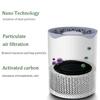 5W 5 Modes Ionizer UV Light Dust Allergy Smoke Filter Negative Ion Generator for Bedroom Home Office USB Air Purifier Air Cleaner