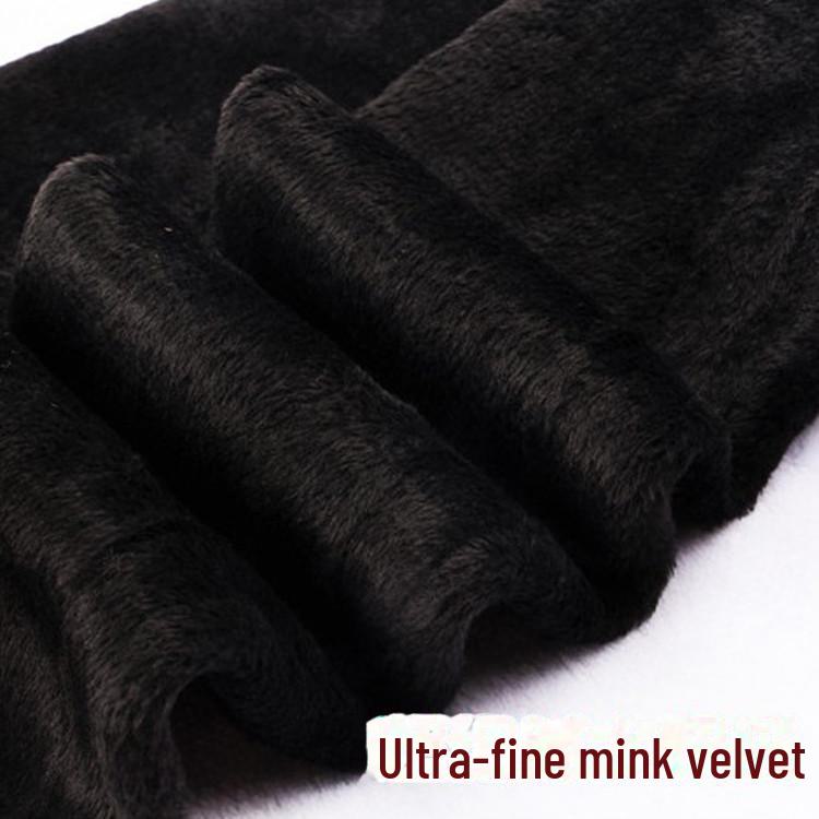 Jungen Winter Verschleißfest Anti-Pilling Einteiler Hosen mit Samt und Bunter Baumwolle, Herren Neun-Punkt Verdickte Hosen