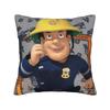 Fireman Sam Square Pillow Case Firefighters Cartoon Cushion Covers Awesome Zippered Decorative Pillowcase for Sofa 40*40cm