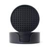 Sottobicchiere Rotondo in Silicone Antiscivolo Spesso Tappetino Isolante per Tazze d'Acqua Calde Set Sottobicchieri per Tazze da Tè