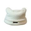 New Bear Hat Women's Winter Plush Warm Baotou Hat Korean Style Trendy Knitted Fisherman Hat Warm and Windproof