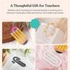 4pcs Classroom Theme Paperclip Bookmark Acrylic Notebooks Paper Clips  Note Decor