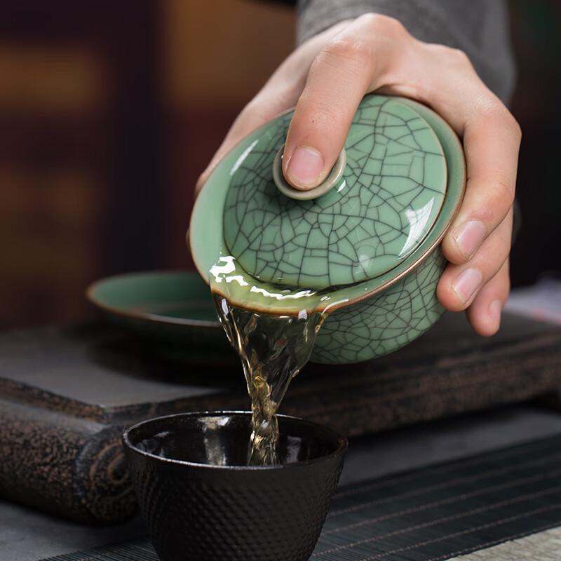 Ge Brennofen Rissige Glasur Keramik Gongfu Gaiwan