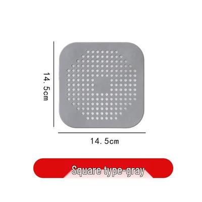 ZISIZ Square Drain Hair Catcher & Strainer (5-Pack)