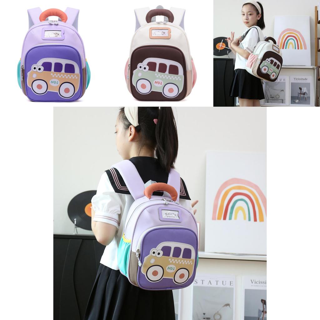 Childrens Car Pattern School Bag For Toddlers Boys And Girls Made Of Durable Oxford Material