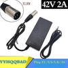 Carregador 36v com 42v 2a para Bateria de Lítio de Bicicleta Elétrica e Conector XLR de 3 Pinos