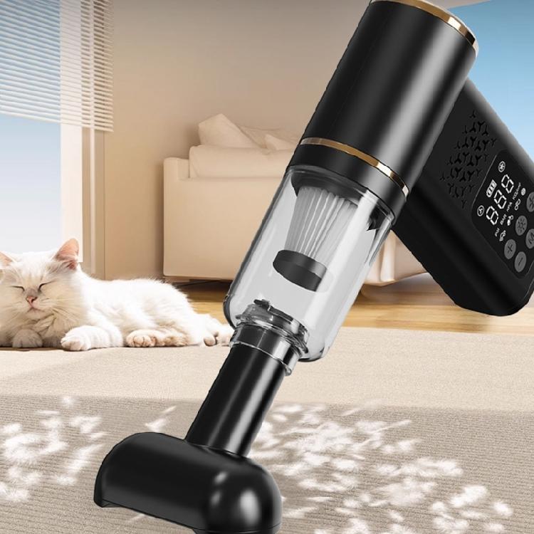 Multifunctional Vehicle Tool Car Vacuum and Inflator Pump Digital Display Cordless for Cleaning and Inflation