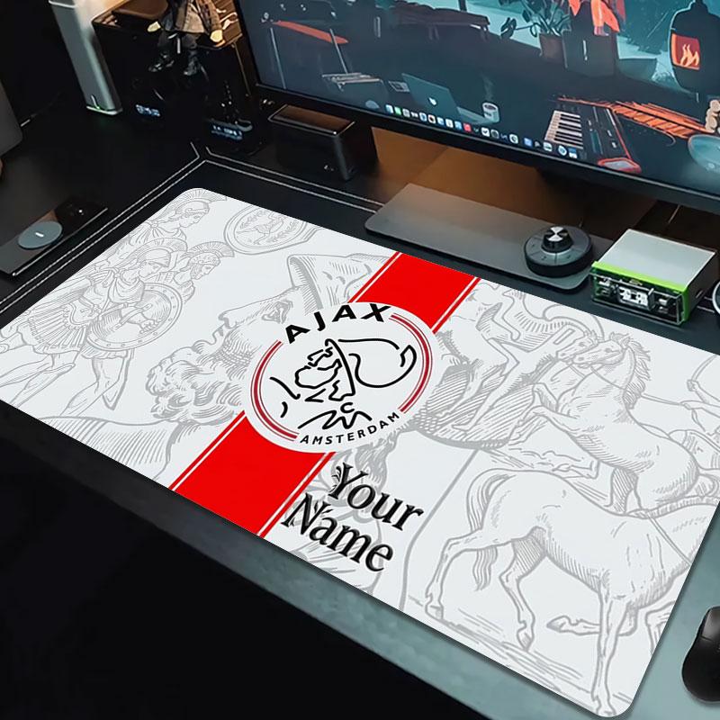 AFC Ajax Custom Name Large Size Mouse Pad Large Gaming Table Cushion Non-slip Laptop Tablet Big Mousepad XXL Mat Mini PC Playmat With Lock Edge