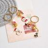 Christmas Keychain Key Ring Santa Claus Christmas Tree Bells Gloves Accessories Pendant Pendant