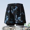 Badehosen für Herren mit Kompressions-Innenhose Stretch Herren Badehose 2 in 1 Schnelltrocknend Laufen Fitnessstudio Badeshorts für Herren