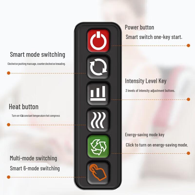 Aux Multifunction Neck & Shoulder Massager Pillow