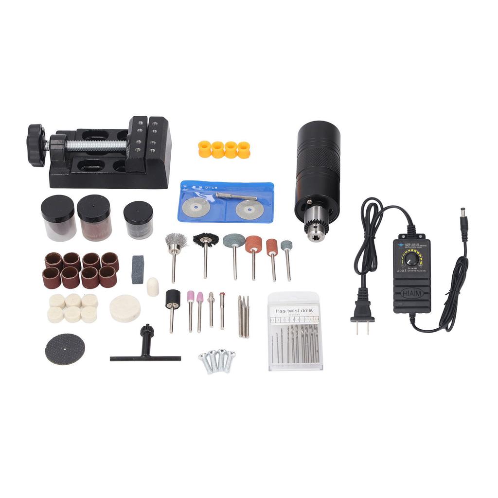 Rotary Tool Kit 6500 RPM Variable Speed Precise Drill Chuck Small Electric Grinding Polishing Carving Pen Set US Plug