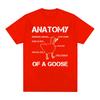 Anatomie einer Gans T-Shirt Lustige Enten Grafik Gaming Gamer T-Shirts Unisex Damen Harajuku Gothic Kurzarm T-Shirts Streetwear
