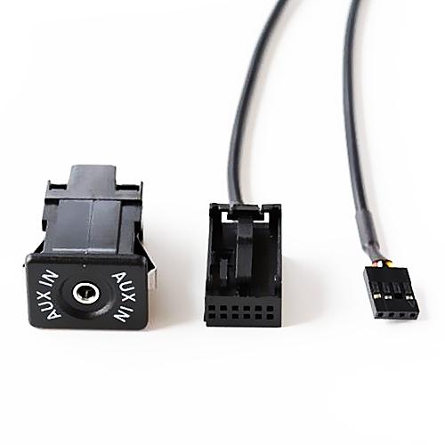 AUX Interface + Wiring Hardness for Ford Fiesta / Focus / Mondeo / PUMA / MK2 / MK3 / S-MAX, Cable Length: 1.5m