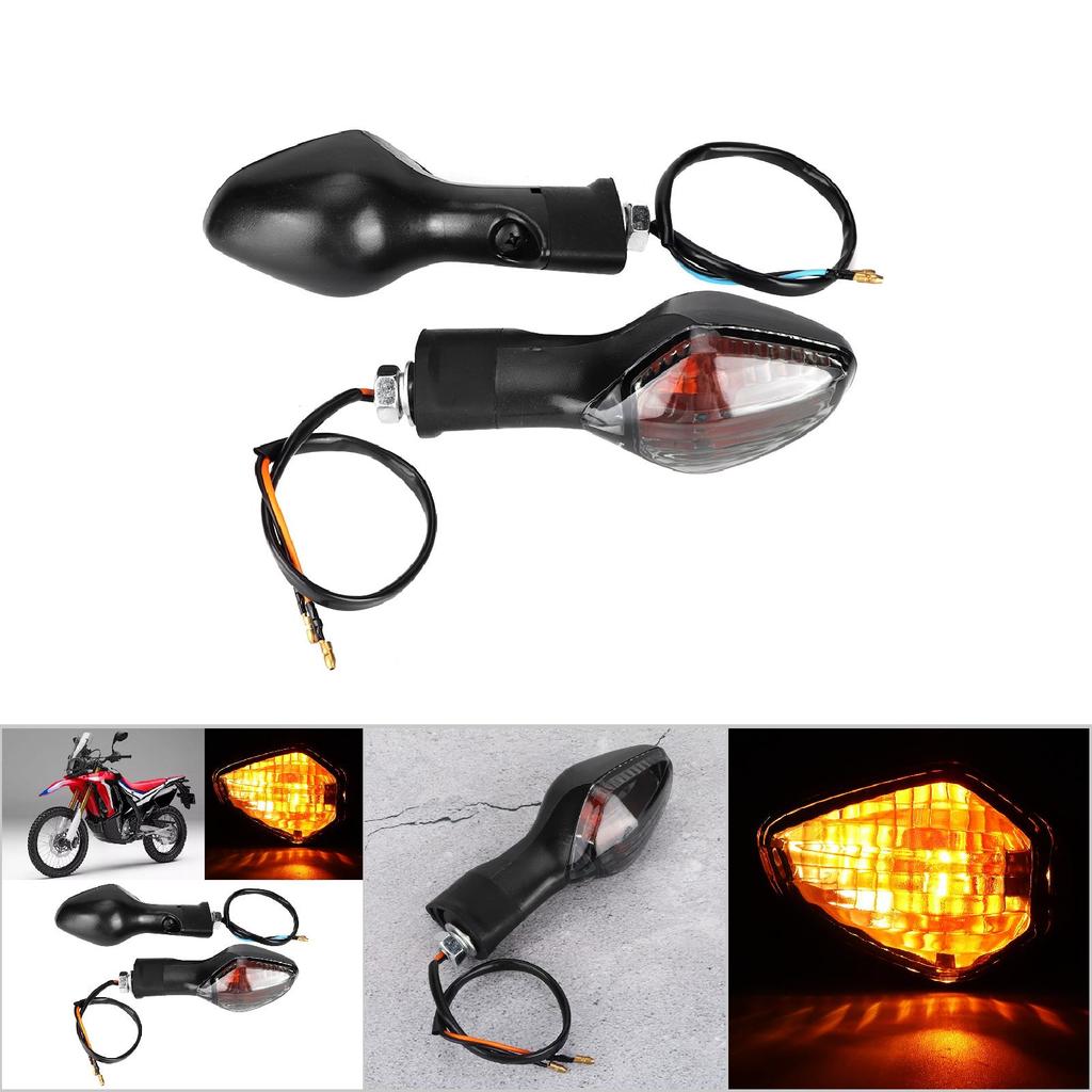 1 Pair Turn Signal Indicator Lamp Fit for   CRF250L Motorcycle Modified Black Yellow
