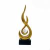 Geformte Statue Elegantes Luxusdesign Abstrakte Moderne Spiralfigur Groß