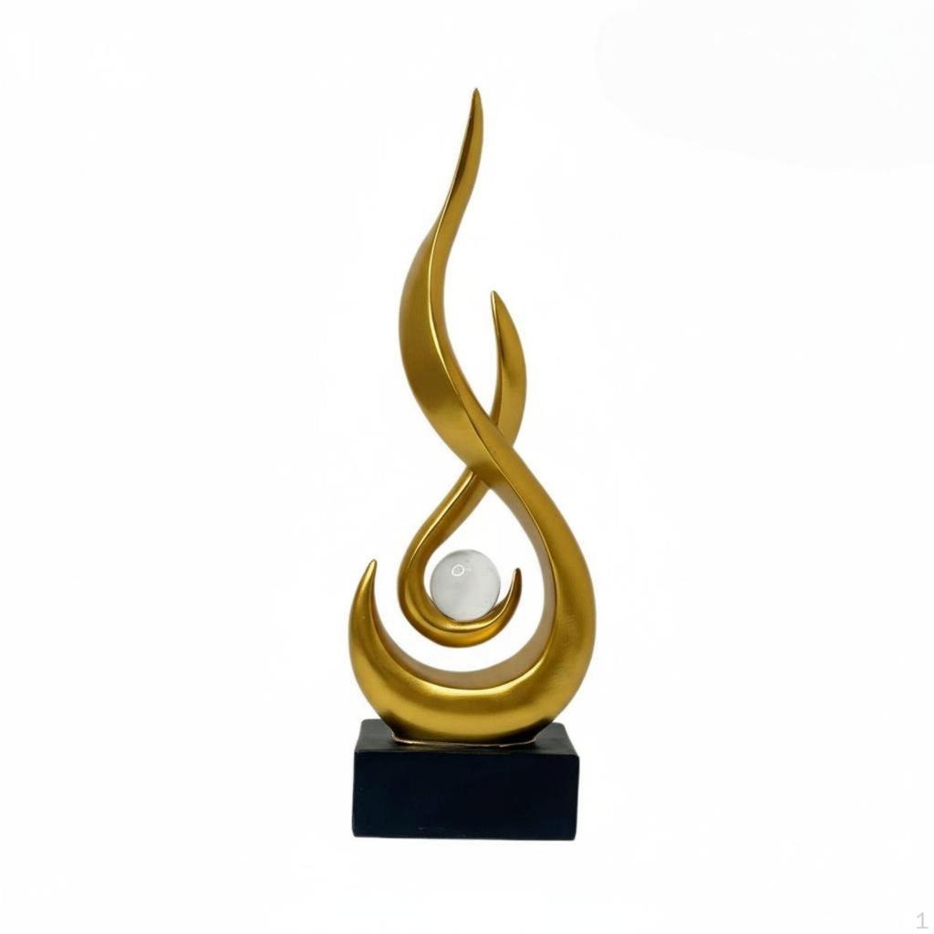 Shaped Statue Elegant Luxury Design Abstract Modern Spiral Figurine Great