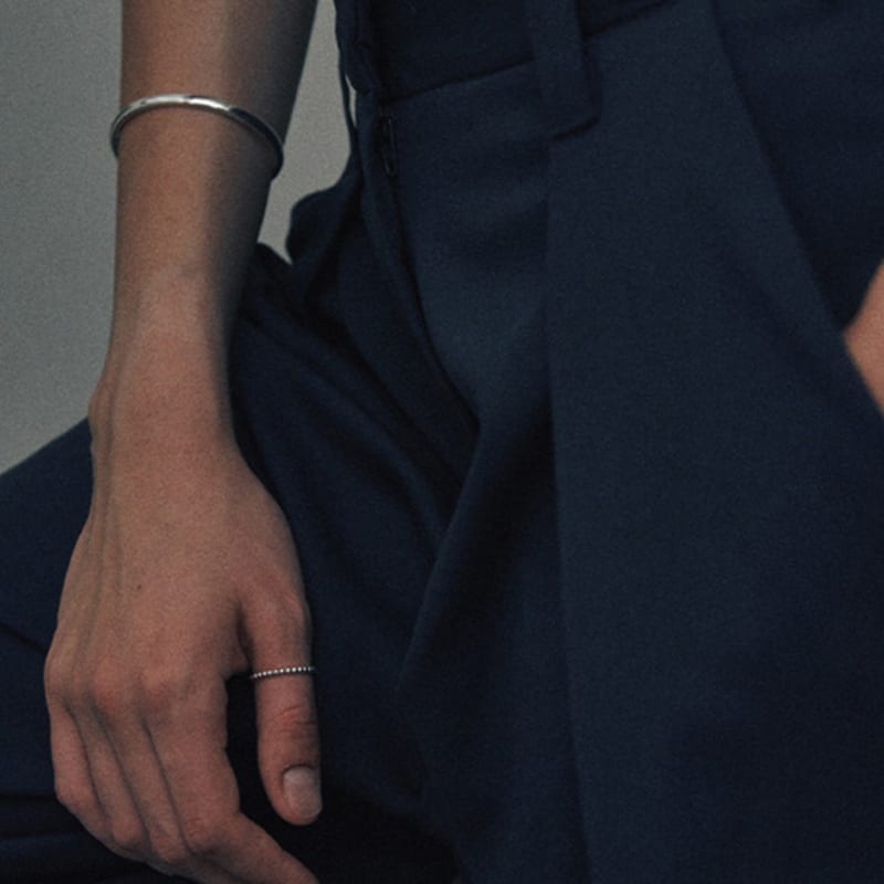 green [925 silver] Five.silver.211 / ball ring