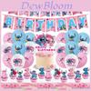 Lilo Stitch Birthday Party Decorations Supplies Banner Cake Topper Balloons