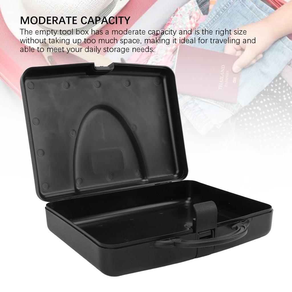 Tool Box ABS Empty Portable Multifunctional Shock Proof Tool Case for Outdoor Travel Camping