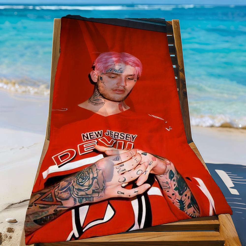 Singer Lil Peep Rapper Towel Sports Quick Dry Travel Camping Gear Sandproof Soft Light Large Beach Towel