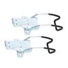 2Pcs Stainless Steel Latch Fasten Buckle Lock Casting Hinge Curved Industrial Vacuum Cleaner