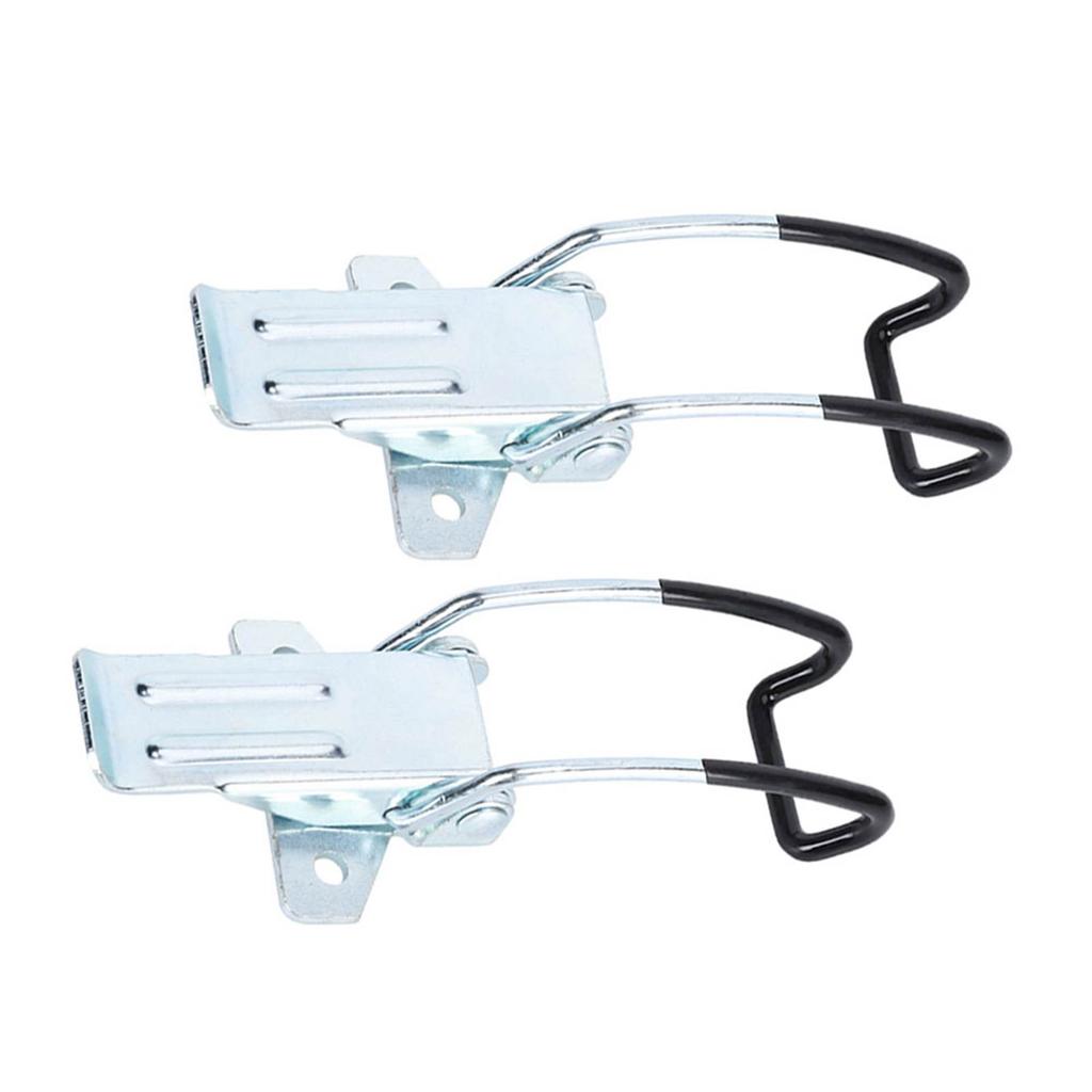 2Pcs Stainless Steel Latch Fasten Buckle Lock Casting Hinge Curved Industrial Vacuum Cleaner