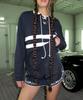 CENTAUR.KR Flower Needlework Nylon Shorts_Navy
