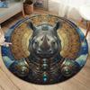 AnimalSorcerer Round Area Rug,Carpet Rug for Living Room Bedroom Sofa Playroom Decor,Non Slip Floor Mat