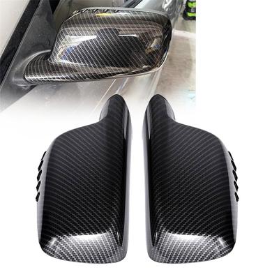 Carbon Fiber Look Side Mirror Covers Caps For BMW E46 E65 E66 E67
