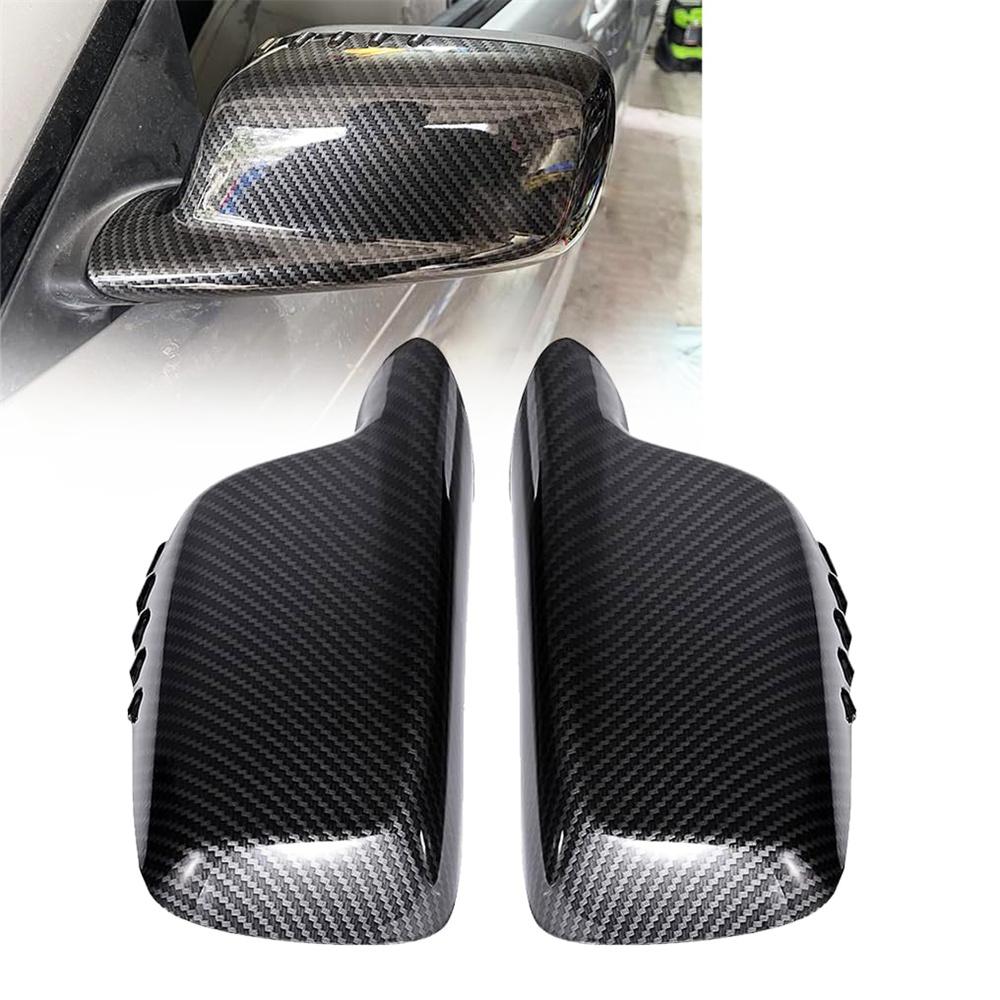 

Carbon Fiber Look Side Mirror Covers Caps For Bmw E46 E65 E66 E67