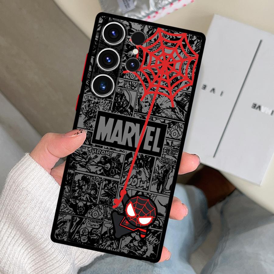 Marvel Süßes Spiderman Hülle Handyhülle für Samsung Galaxy S26 S20 S22 S24 Plus S21 S23 FE S25 Ultra Note 20 10+