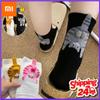 1/5Pairs 3D Cat Design Mid Calf Socks for Women Multicolor Soft Breathable Casual Party Daily Birthday Gift for Friend