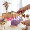 9pcs Wood Handle Soap Cutter Kit Silicone Wooden Loaf Mold Maker Tool Soap Mold Set  Bar Cutting