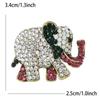 Fashion Luxury Rhinestone Animal Elephant Brooches Pin Women Clothing Coat Jewelry Accessries