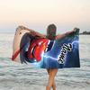 1pc Cars1 Beach Towel with Custom Name, Beach/Swimming/Bath/Picnic/Camping Towel, Suitable for Seaside Beaches