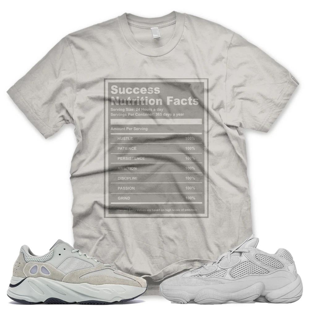 Новая футболка SUCCESS FACTS для Adidas YZ Boost 350 500 700 Salt Desert S