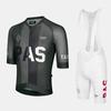 Mens Cycling Jersey Bib Shorts Set Breathable Lightweight Road Bike Sportswear Solid Color Comfort Fit