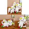 Big Ear Tutu Plush Cat Toy Doll With Pp Cotton Filling For Gift And Collection